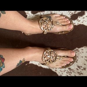 Tory Burch Miller Welt Confetti Cork Size 9